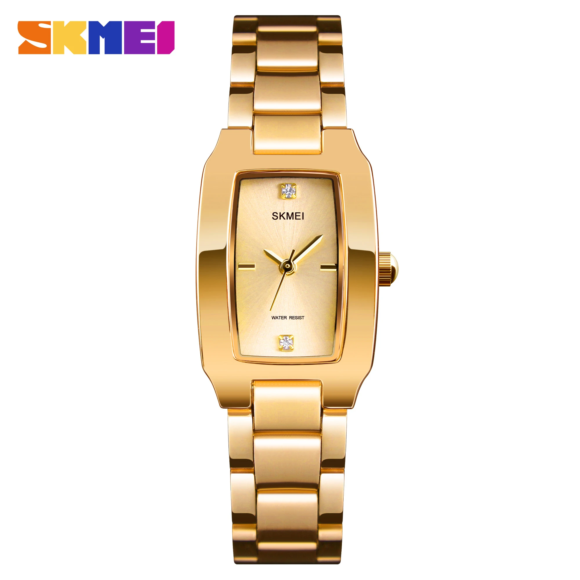 Relógio Feminino SKMEI 1400GD Dourado em Aço Inoxidável