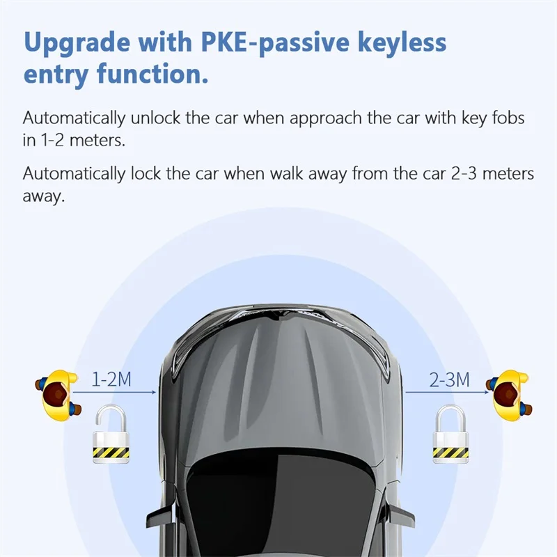 EasyGuard inteligentny klucz PKE Kit pasuje do golfa 8 z fabrycznym przycisk Start DC12V dostęp bezkluczykowy włącz i wyłącz tryb parkingowego