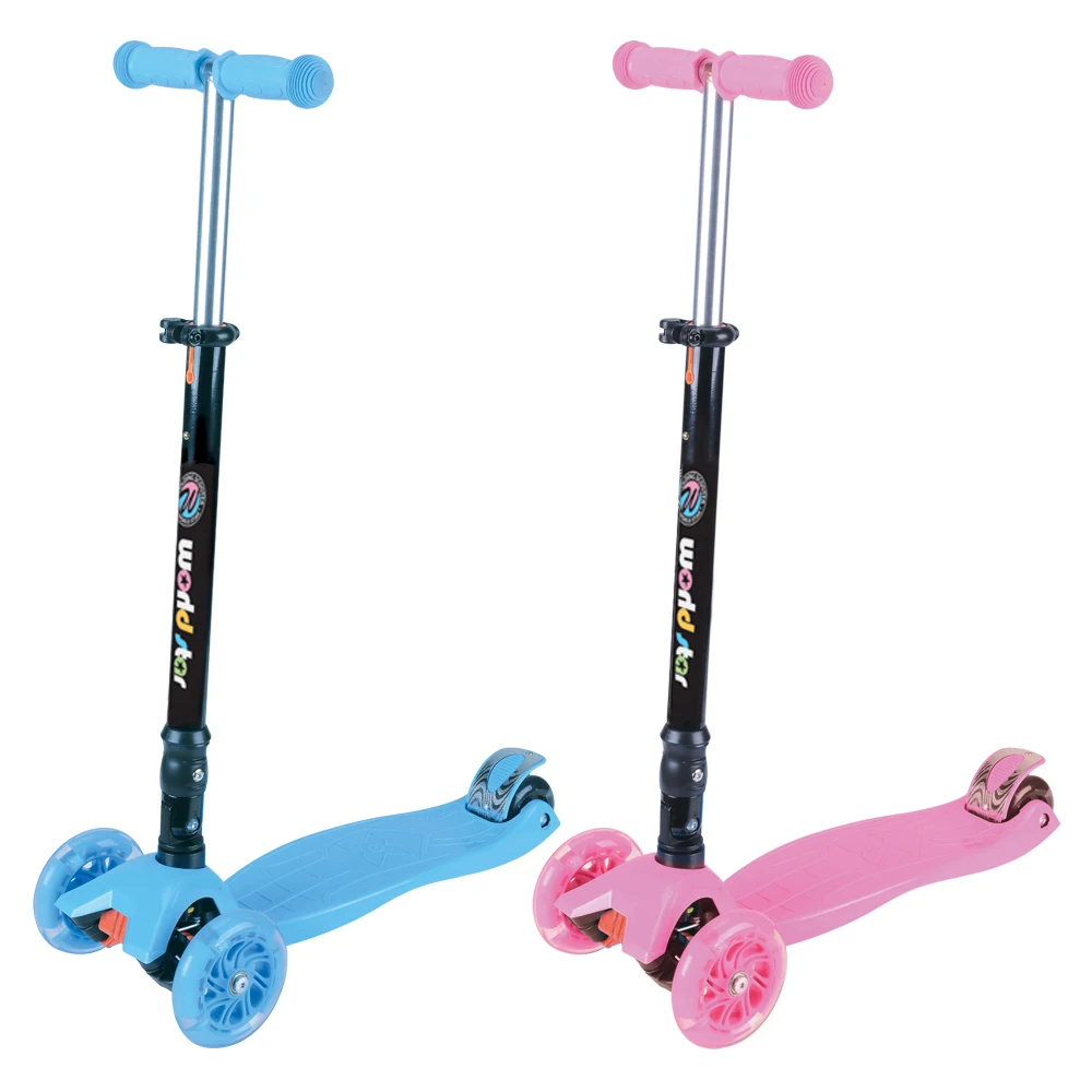 Folding World Star Scooter/High elastic light wheel height adjustable