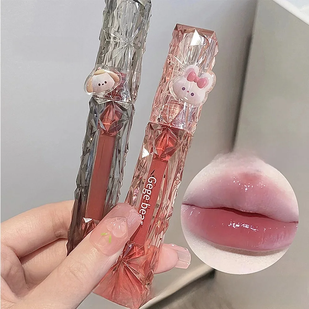 Ours gege lèvres ultra-hydratant hydratant brillant à lèvres brillant à lèvres brillant plein d'eau en cristal