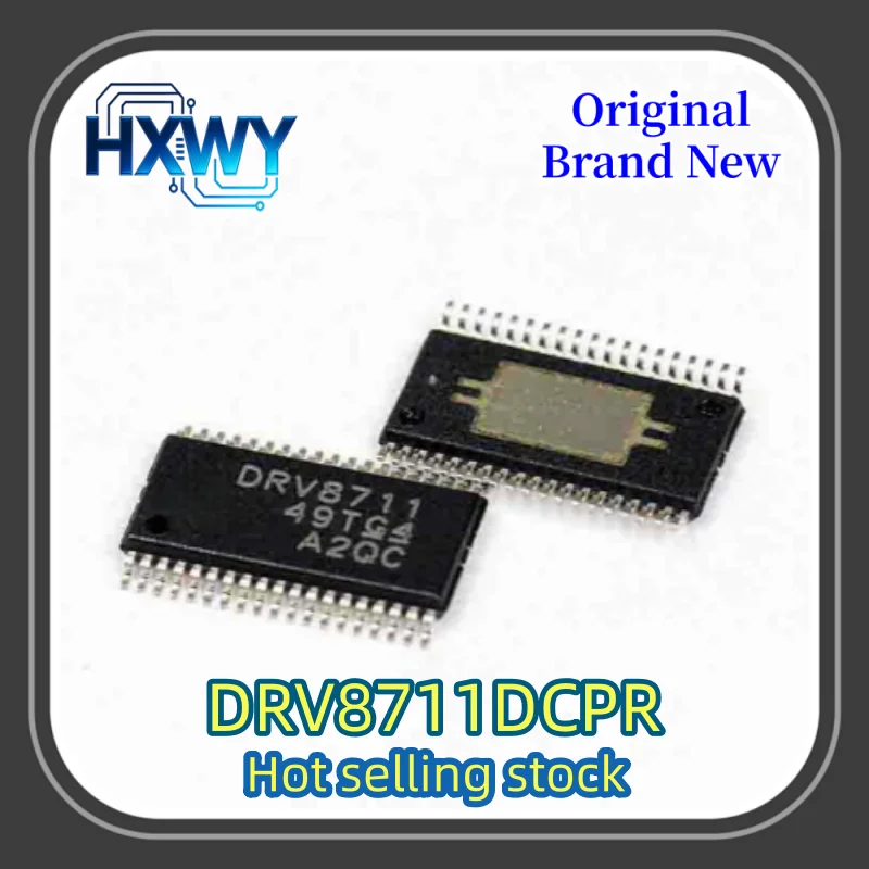 (3/30 pieces) DRV8711DCPR  silkscreened DRV8711  surface mount HTSSOP38 chip gate driver  brand new and original.