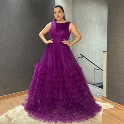 Msikoods Msikoods Elegant Prom Dresses Female Customized  Layered Tulle Graduation Gown Party Dress Formal Occasion Dress