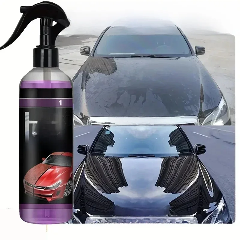 3 In 1 Rapid Ceramic Coating Fortify Car Wax Polish Spray Hydrophobic Intense Gloss Shine For Glass&Wheels&Paint Sealant Detail