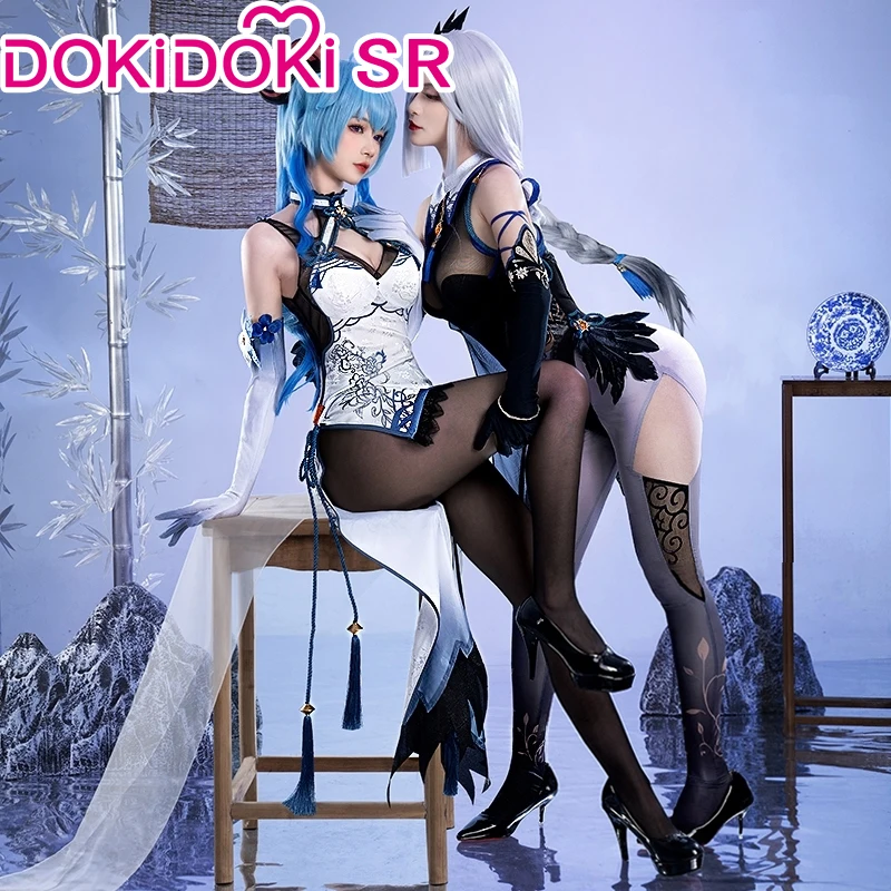 IN STOCK Ganyu / Shenhe Cheongsam Doujin Game Genshin Impact Cosplay Costume DokiDoki-SR Genshin Impact Ganyu Costume Sexy