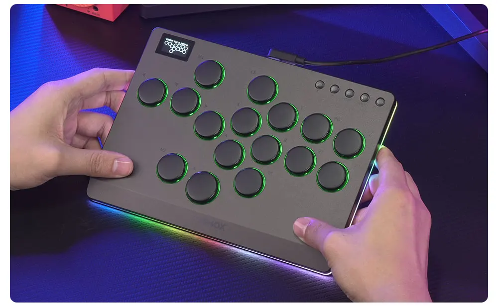 Haute42 Aluminiumlegierung Hitbox Hebellos-Arcade-Stick Kampfspiel Hitbox Controller für PC/PS4/PS5 Joystick Arcade-Controller – Detail 30
