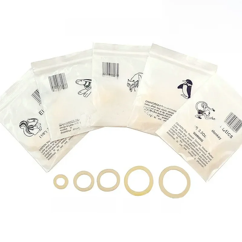 100Pcs / Bag Dental Elastics Rubber Bands Orthodontic Latex Braces Non-toxic Materials 3.5OZ/5OZ/6.5OZ