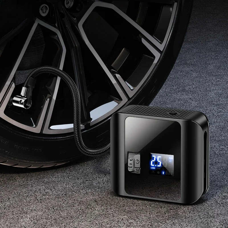 CAFELE Car Air Pump Wireless Electric Car Tyre Inflator Car Air Compressor Portable Fully Automatic Double Cylinder 6000mAh