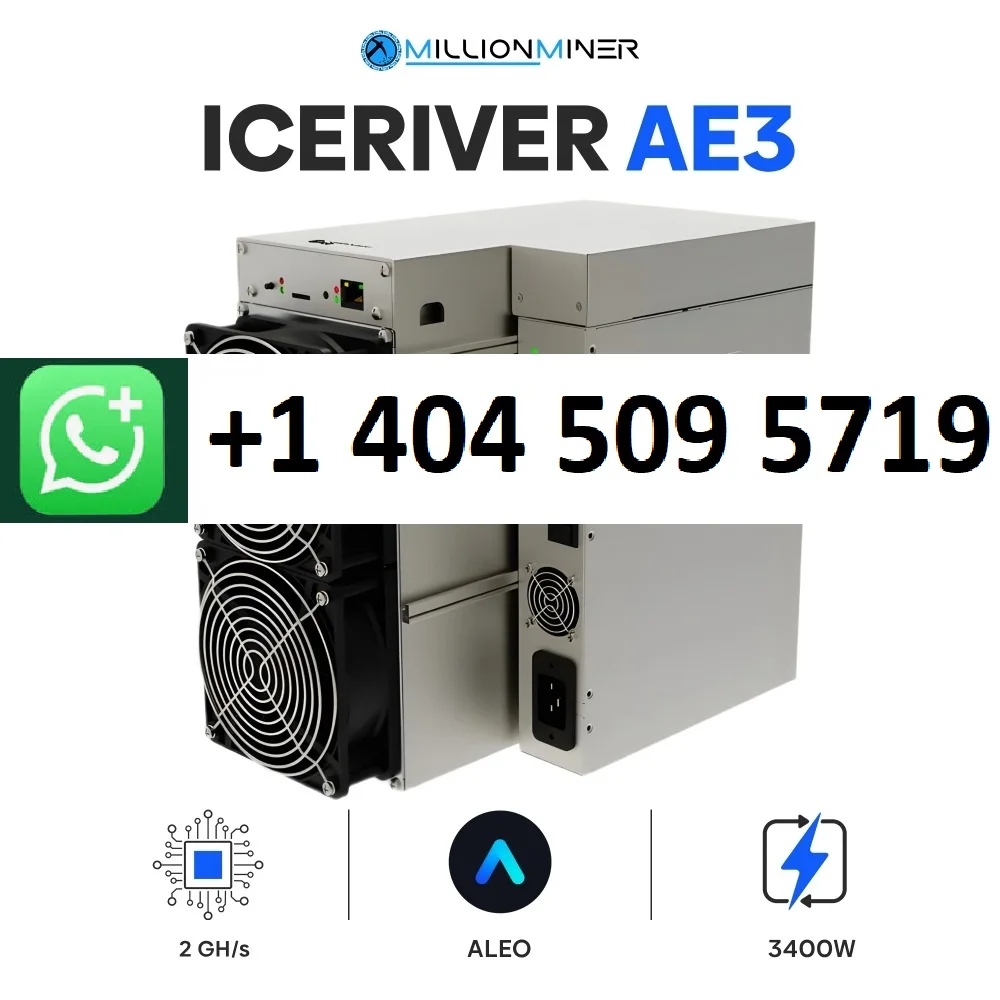 Como VENDA QUENTE Iceriver AE3 2GH/s 3400W algoritmo zkSNARK ALEO Miner