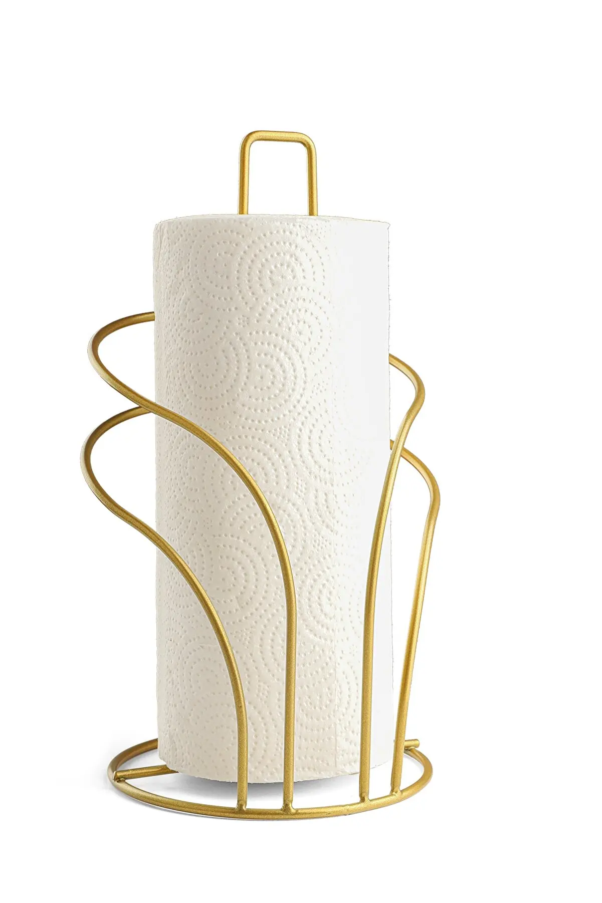 Decorative Gold Kitchen Tissue Holder Towel Napkin Paper Towel Holder Kitchen Organizer