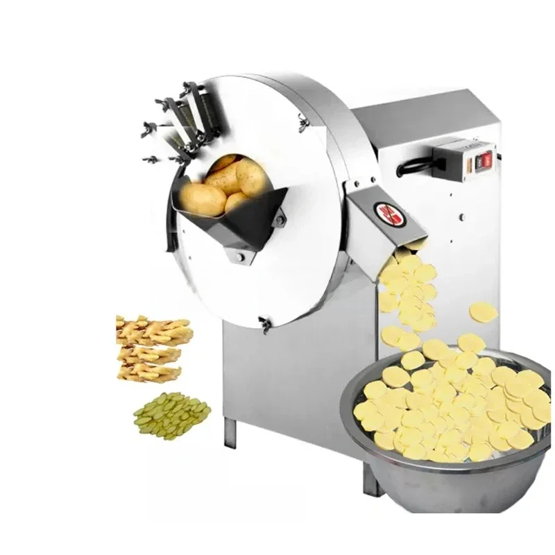 Fully Automatic Potato And Vegetable Slicer, Industrial Electric Cucumber Slicer, Garlic And Ginger Slicer