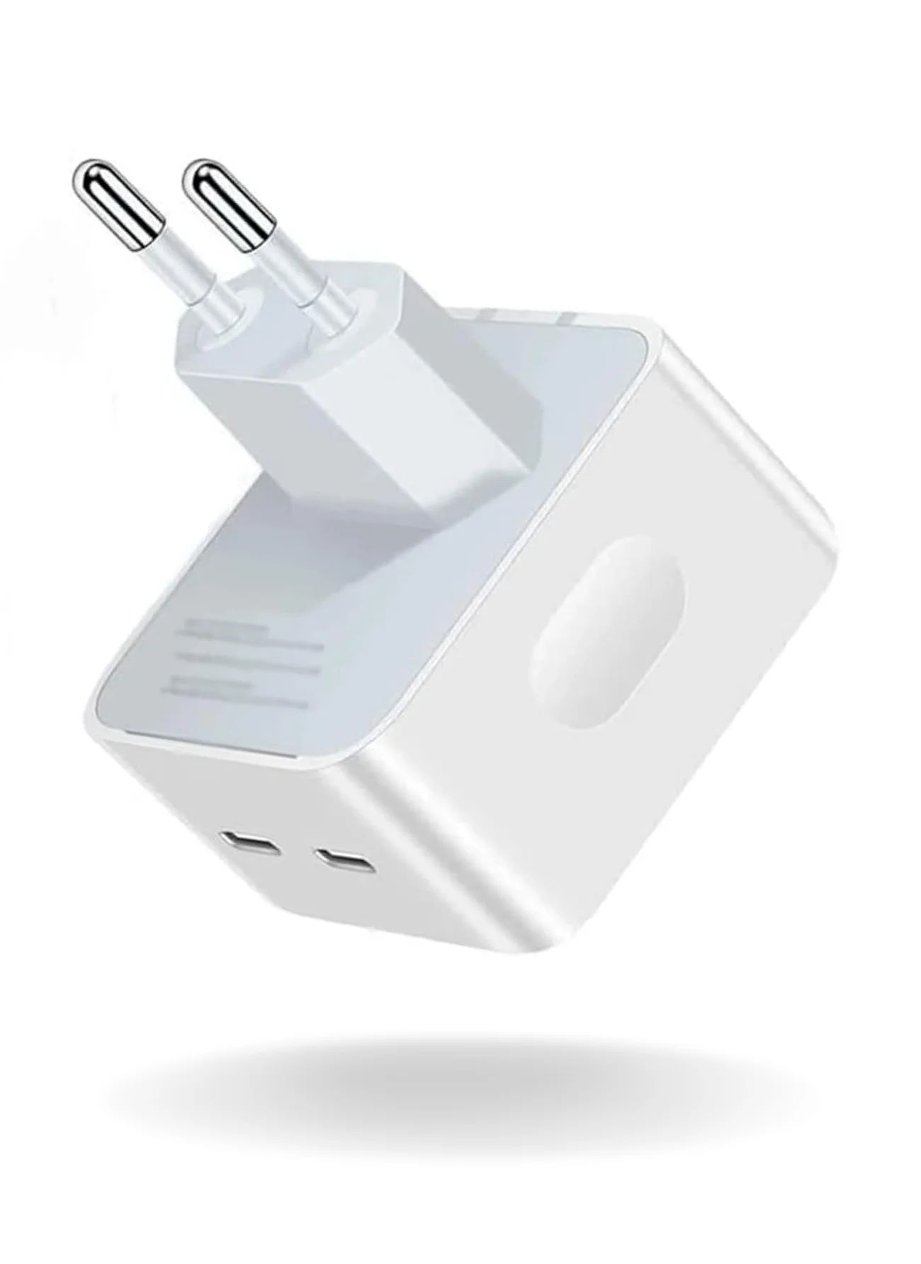 Carregador PD Duplo De 35W Adaptador Rápido De Viagem USB Tipo C Para iPad iPhone 11 12 13