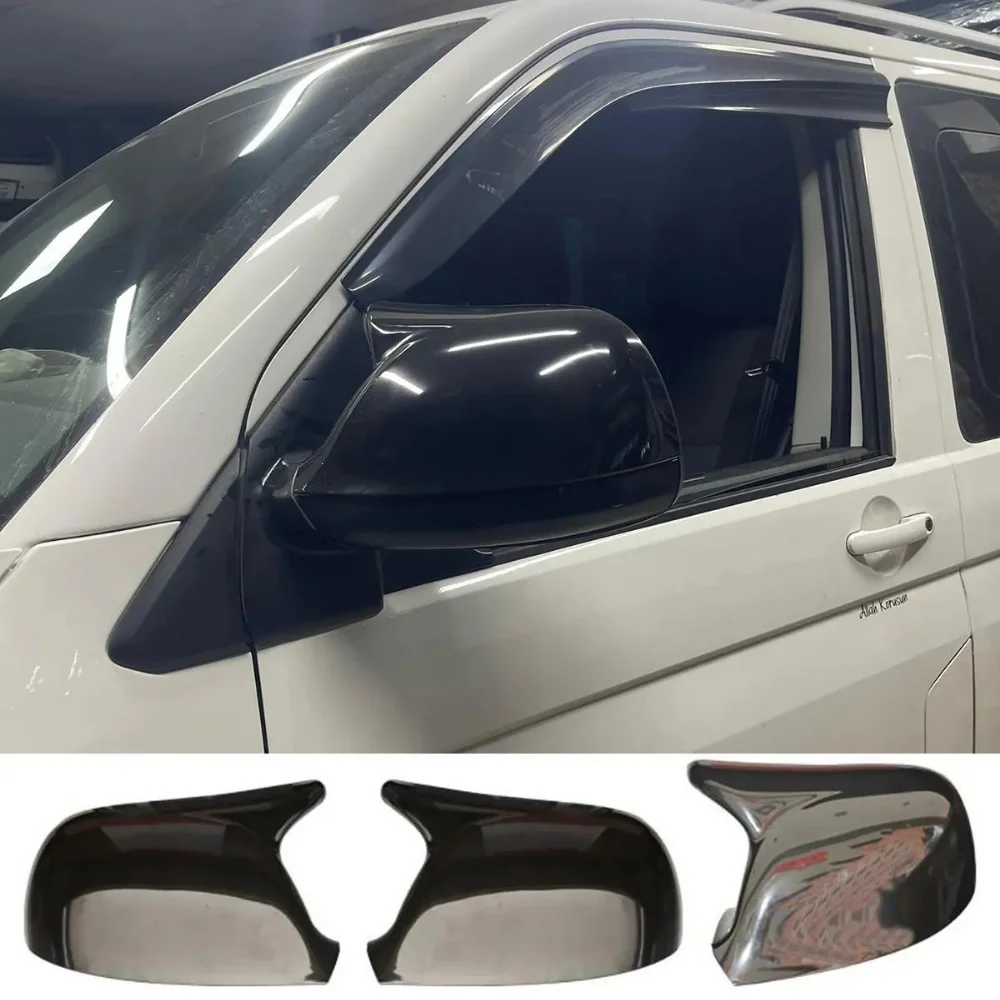 For Volkswagen Transporter T6-T7 2010 - 2022 Bat Style Mirror Cover Car Accessories Rearview Mirror Cover 2 Pieces Cover Tuning