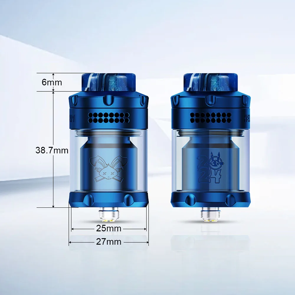 Hellvape Dead Rabbit 3 RTA รุ่น2024เครื่องฉีดน้ำ DIY 3.5/5.5มล. ถังแก้วขดลวดคู่บุหรี่ไฟฟ้า