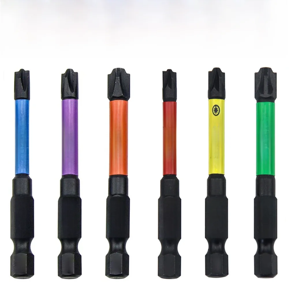 6 pçs 65mm magnético especial fenda cruz chave de fenda bit para eletricista disjuntores fph fpz