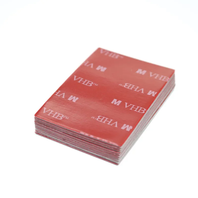 10 Pieces / Bag Gray Double-Sided Tape Foam Pad 40 * 60mm Strong Adhesion Assembly Parts Car Office Tape Paste Supplies