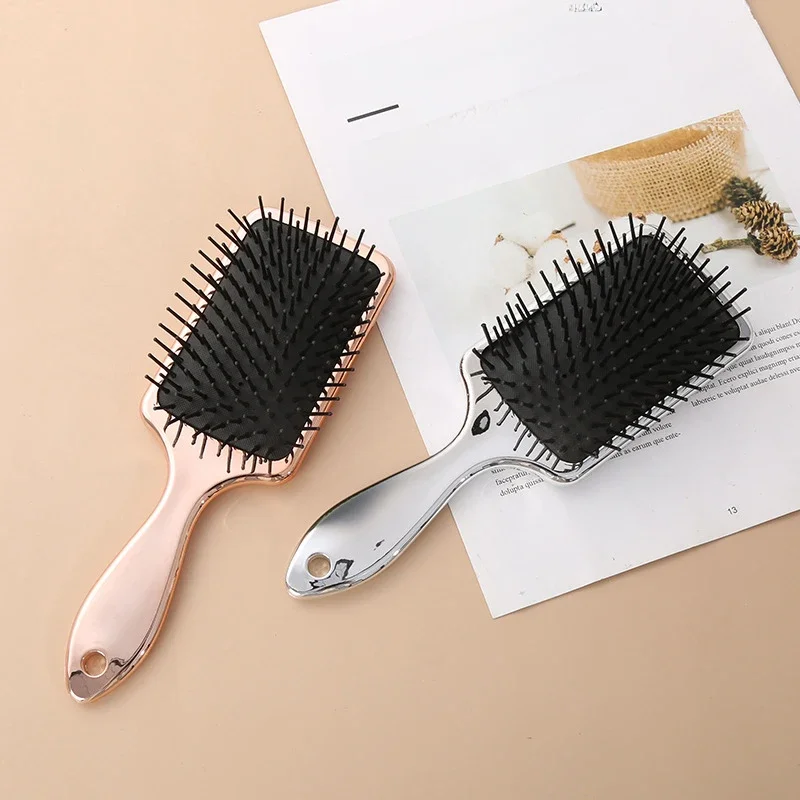 Brosse à Cheveux à Pagaie avec Poignées, Peigne de Énergie, Outil de Coiffure du Cuir oral elu, pour Femme et Homme, pour Cheveux Lisses, Bouclés, Ondulés et Secs