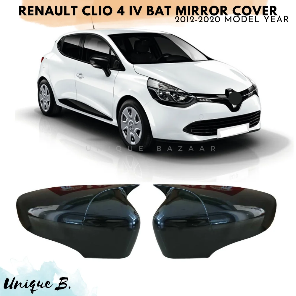 Mirror Cover for Renault Clio 4 IV 2012-2020 Car Accessories RS GT Shiny Piano Black Tuning Auto Sport Design