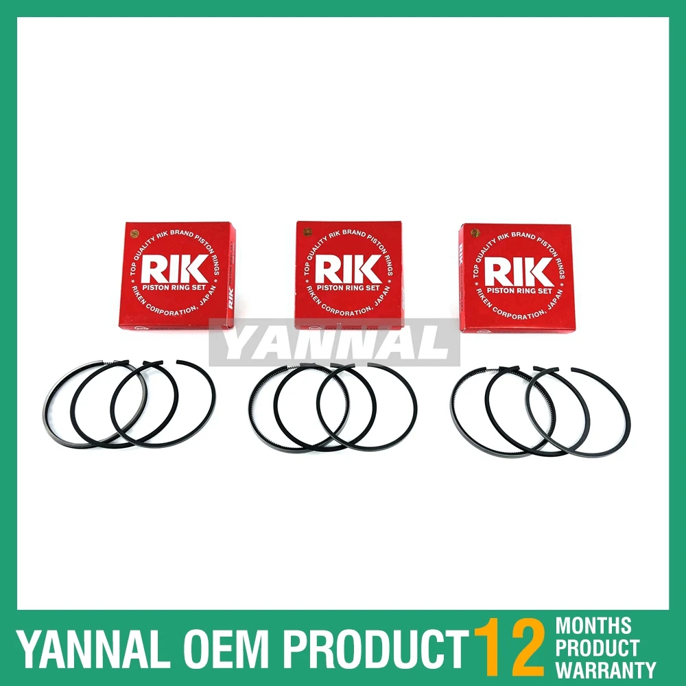 PISTON RING SET FOR KUBOTA D1302 ENGINE L275F L275DT L2250F L2250DT TRACTOR AFTERMARKET PARTS