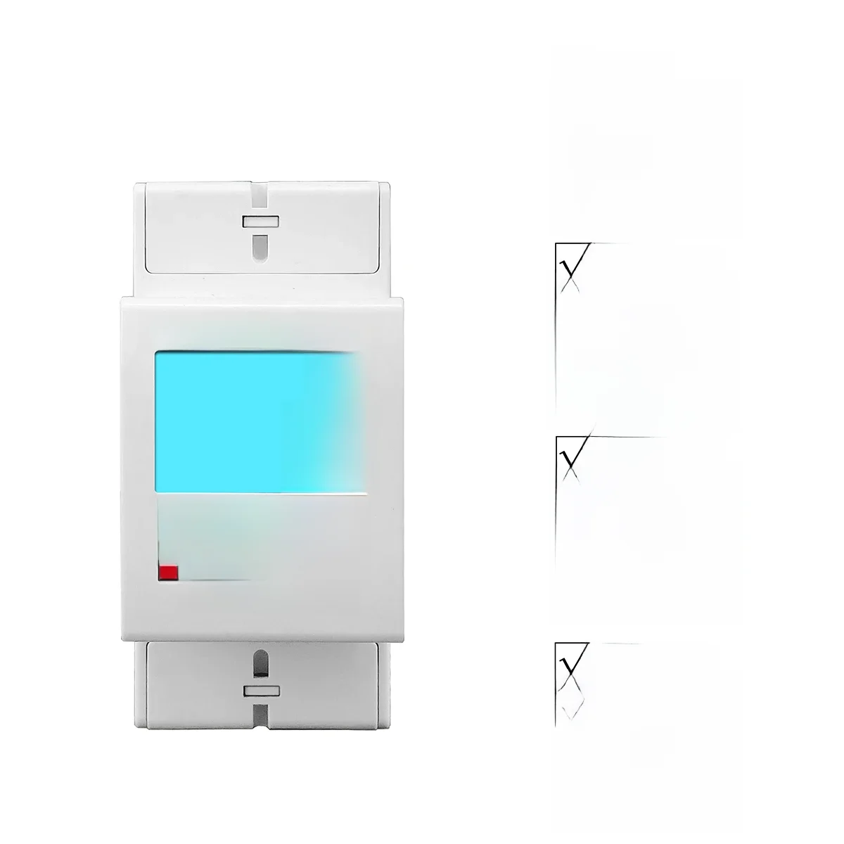 TOMZN 80A Licznik energii elektrycznej jednofazowy dwuprzewodowy na szynę DIN z cyfrowym wyświetlaczem LCD, pomiar zużycia energii kWh, AC 220V 230V 50Hz/6 — zdjęcie 2