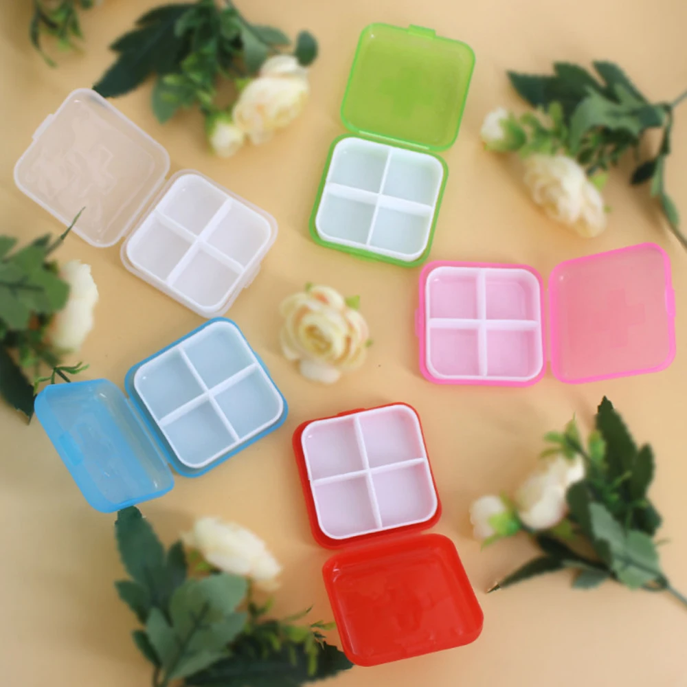 صندوق منظم حبوب صغير حاوية حبوب السفر المحمولة اليومية علبة حبوب منع الحمل الصغيرة حامل جيب صندوق حبوب الدواء صندوق تخزين الأدوية البلاستيك #3