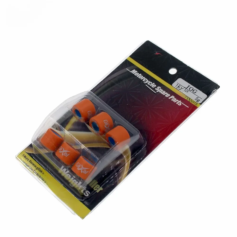Glixal 15X12mm Zestaw obciążników rolkowych do skuterów o wysokiej wydajności wyścigowej 1PE40QMB Minarelli Jog 50cc 2-suwowy silnik (3g-10g) — zdjęcie 2