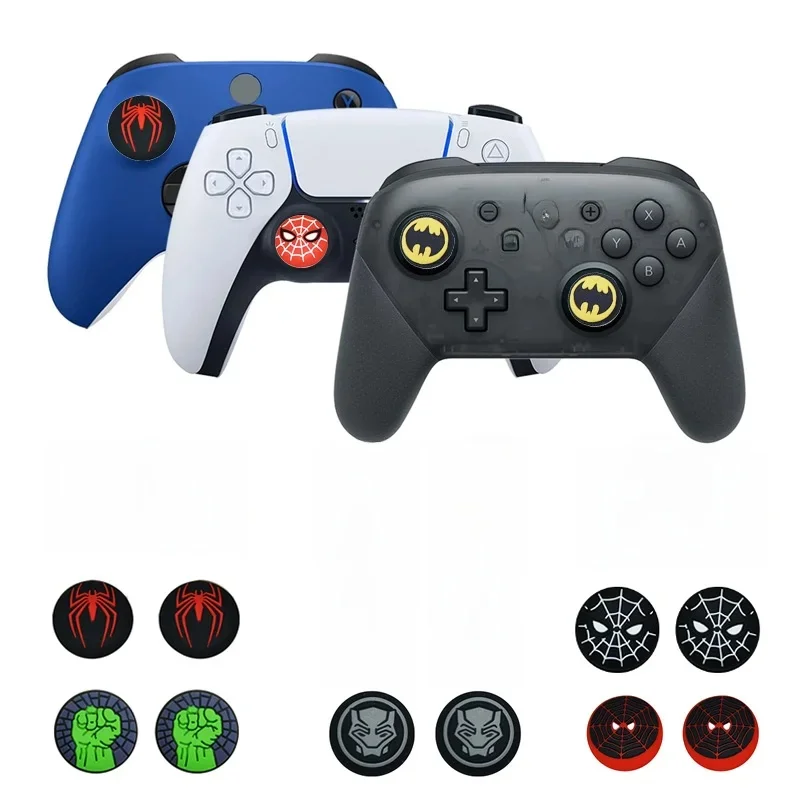 Capuchon de poignée de pouce en Silicone, 2 pièces, pour Playstation 5 PS5 PS4 Xbox série X/S 360 One Switch Pro, accessoires de Joystick de contrôleur