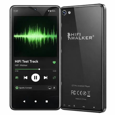 96GB(32+64GB)Spotify Player with Bluetooth WiFi, Speaker, Android 13 System, Expandable up to 512GB,  20H Playback