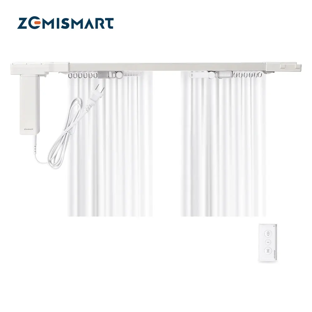 

Zemismart Tuya WiFi Motorized Splicing Curtain Track Smart Electric Motor Beltless Design Alexa Google Home Voice Control