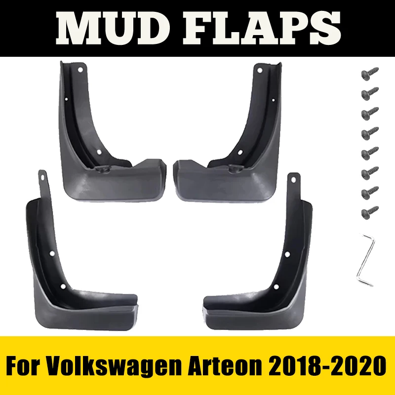 

Mudguard For VW Volkswagen Arteon 2018 2019 2020 ABS 4PCS Fender Baffle Mudflap Mud Guard Splash Flaps Car Accessories Auto ABS