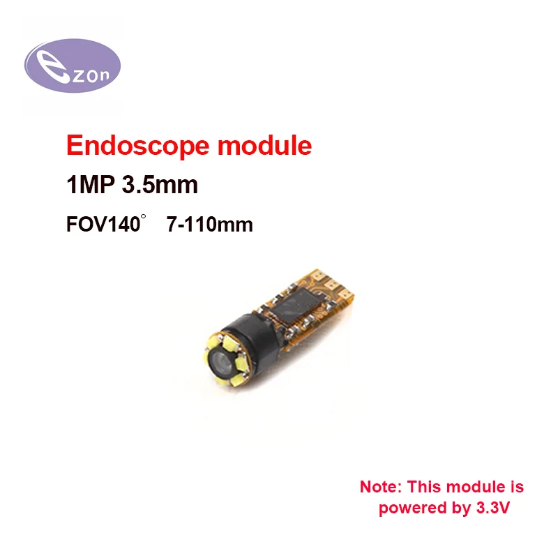 

1MP 3.5mm USB ultra short endoscope module HD lens FOV140゜industrial pipeline auto repair adjustable focus EZ-EN33S-RT