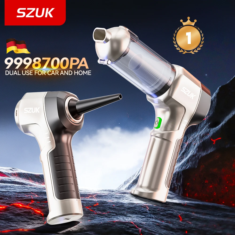 SZUK NEW Car Vacuum Cleaner Strong Suction Cleaning Machine Powerful Portable Handheld Wireless Mini Vacuum Cleaner for Car