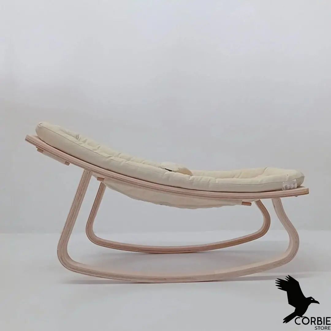 Natural Wooden Rocking Baby bed Baby Cradle Rocking Chair Rocker Baby 0-36 Months Swing Soothing Cradle Newborn Nursery