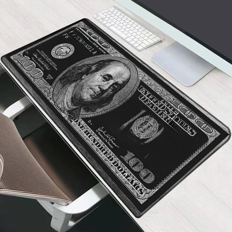 Tapis de bureau pour ordinateur portable de jeu, impression de dollars, tapis de poignet, souris, accessoires pour Pc, tapis de Table, armoire de Gamer, clavier, capuchons de touches