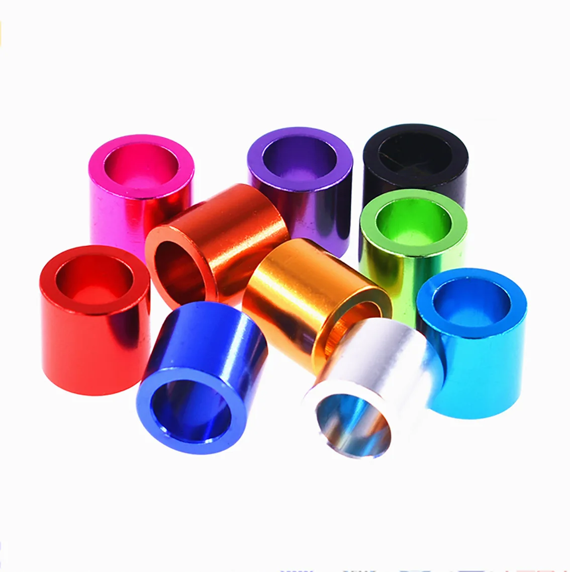 9x13x12.5mm Colourful Aluminum Washer Round Protective Bushing Standoff Spacer Gasket DIY Model Parts
