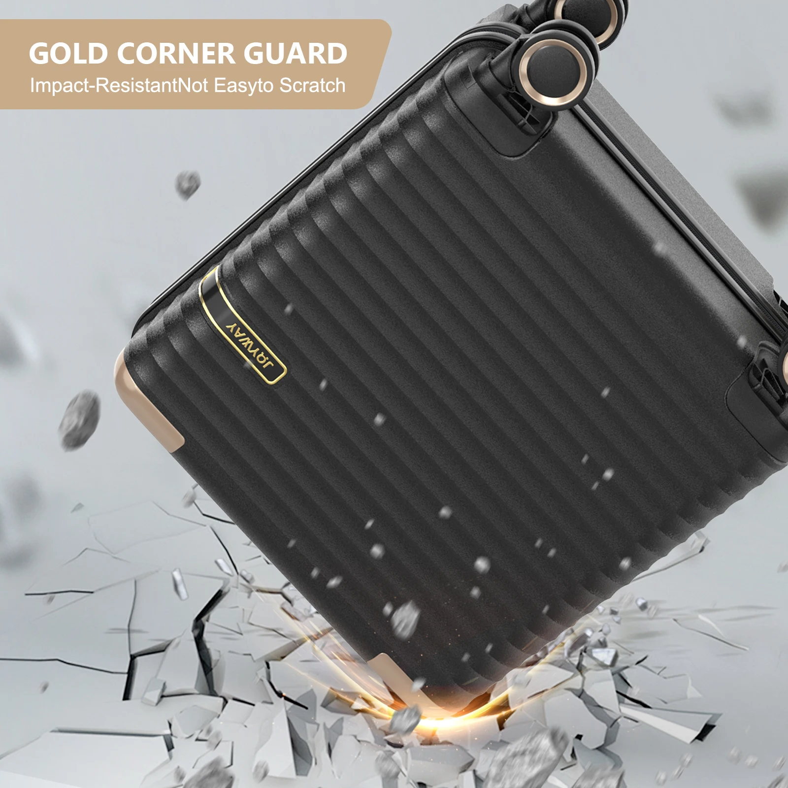 حقيبة حمل عصرية - على الأمتعة، حقيبة بعجلات ذات جوانب ناعمة مع مقصورات متعددة، عجلات انزلاقية ناعمة، مناسبة لمقصورة الطيران #6