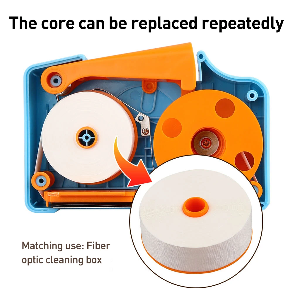 خراطيش استبدال ZoeRax لصندوق تنظيف الوجه من الألياف منظف ضفيرة لكاسيت SC/ST/FC وأداة المسح