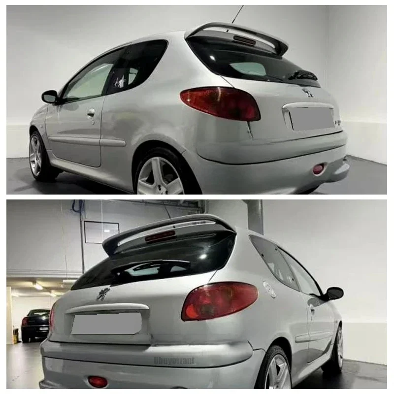 Becquet arrière d'amorce d'aile arrière de voiture en matériau ABS de haute qualité pour Peugeot 206 207