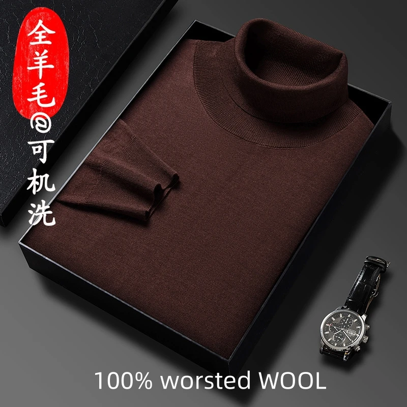 washable worsted wool mens sweater turtleneck men top fashion clothes winter clothing luxury sweaters man pullover knitted style