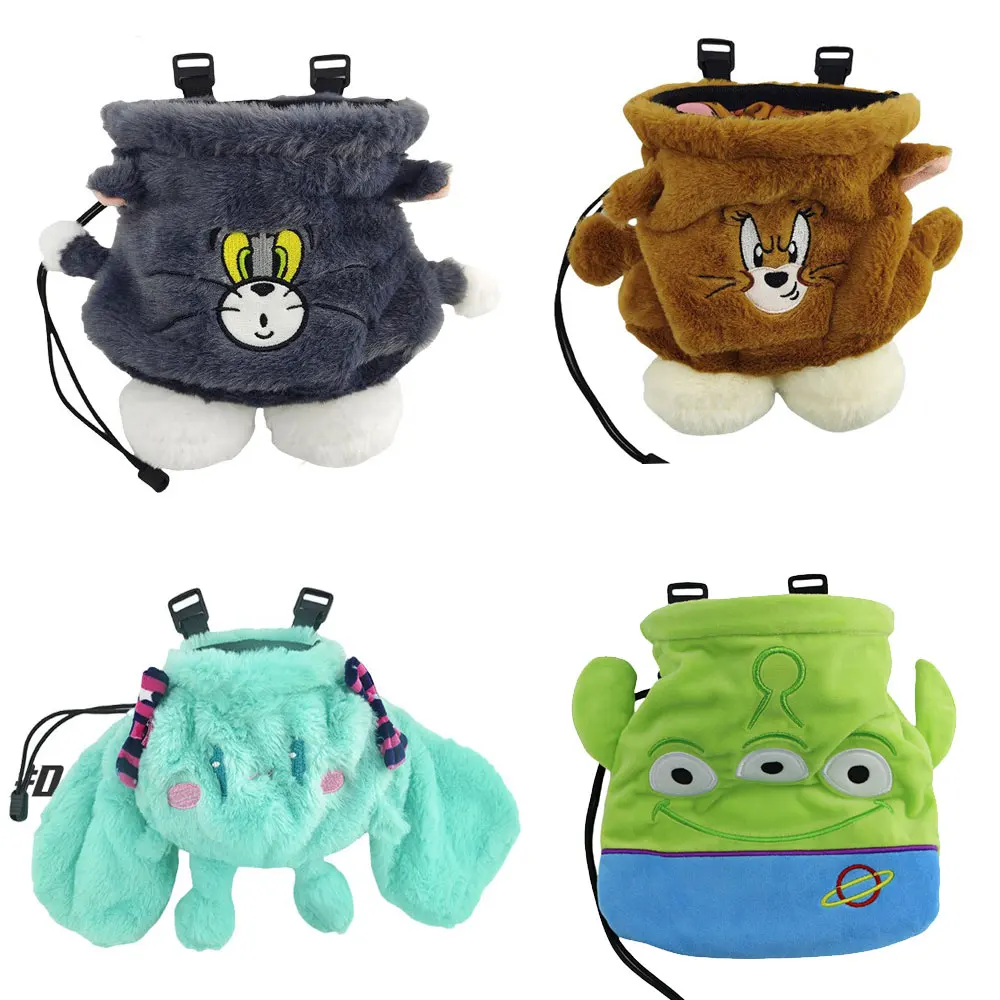 Cartoon Rock Climbing Chalk Bag Rock Climbing Magnesium Powder Bag Archery Release Bag Bicycle Head Bag