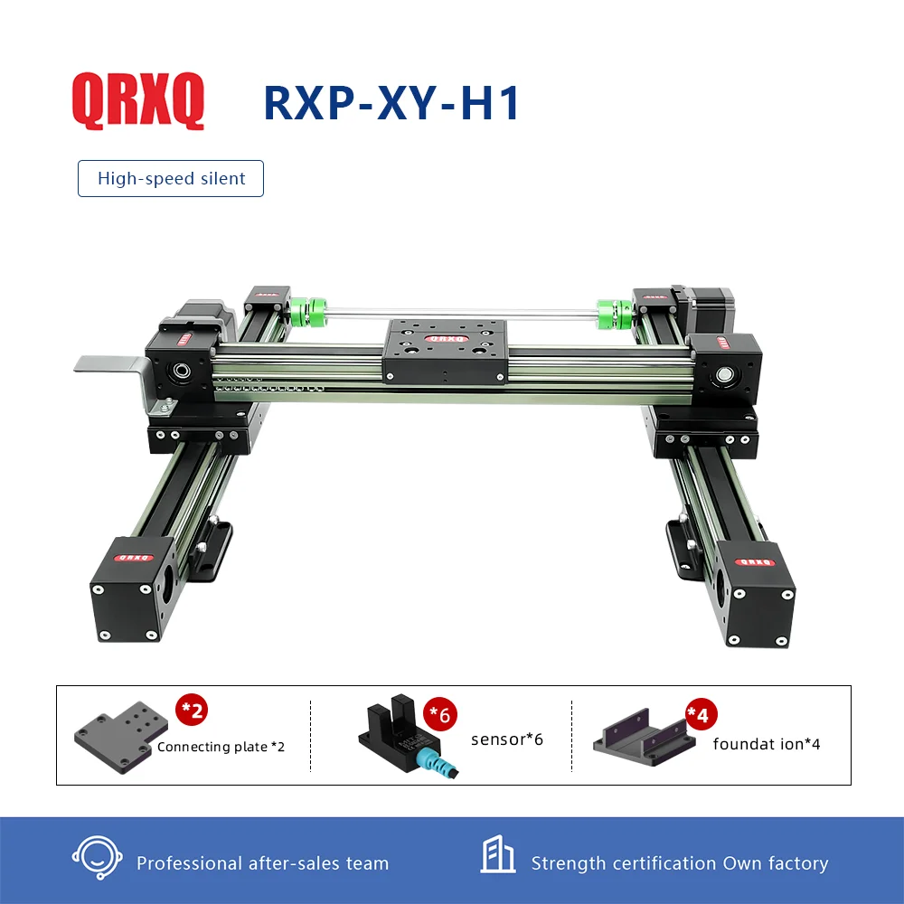 QRXQ RXPXY-H1-45 XYZ Stage Multi-axis Custom Design Belt Driven Positioning Table Linear Gantry System Cartesian Robot