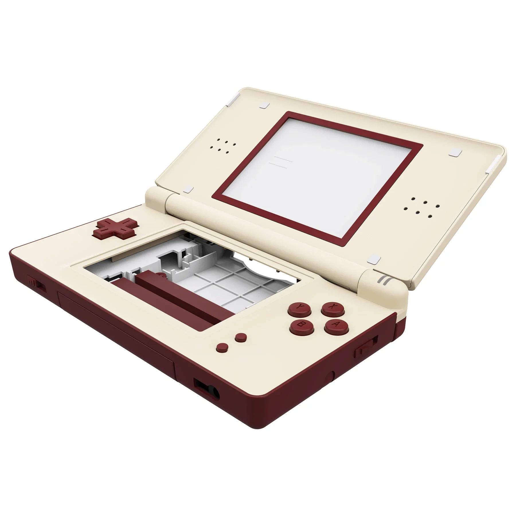 eXtremeRate Wymienna pełna obudowa do Nintendo DS Lite (NDSL), pokrowiec z przyciskami i obiektywem ekranu - klasyczny styl FC — zdjęcie produktu 7