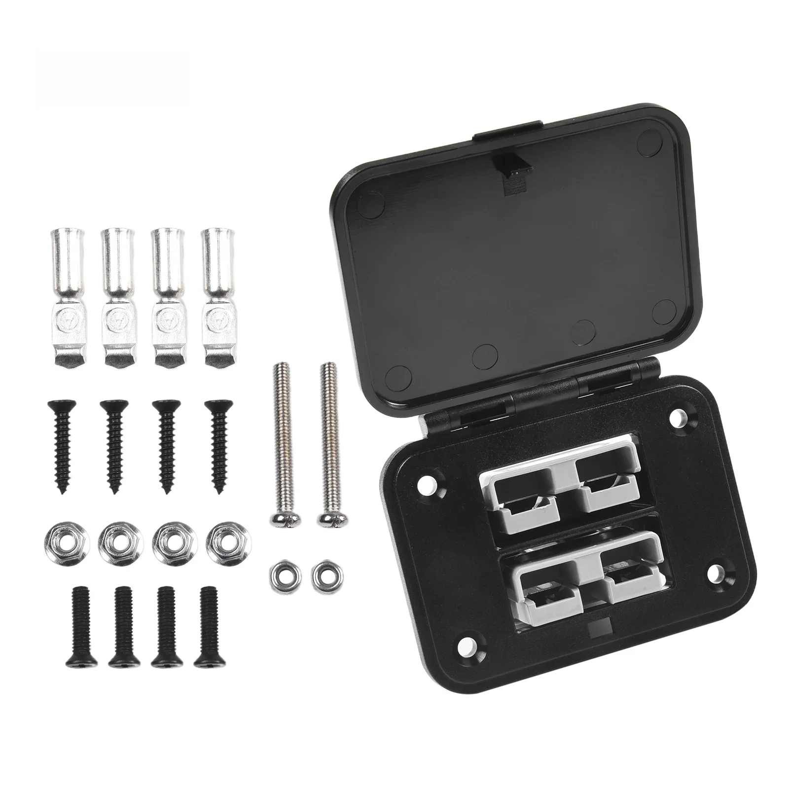 1pc 50A Twin Dual Unterputz Für Anderson Stecker Stecker Unterputz Halterungen Panel Abdeckung Für Caravan Yacht Panels