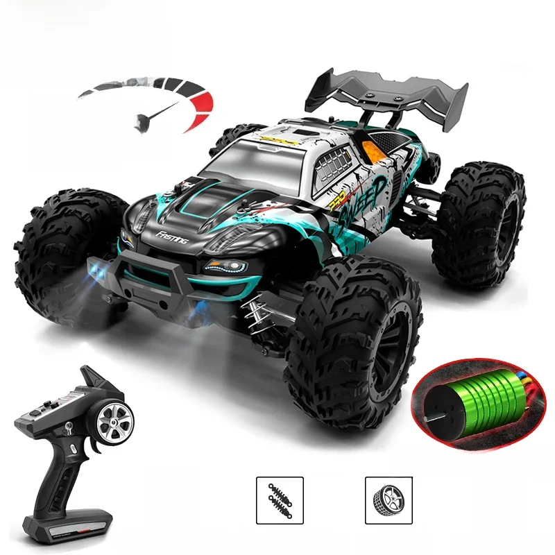 1:16 70 KM/H Of 50 KM/H 4WD RC Auto Met LED Afstandsbediening Auto's Hoge Snelheid Drift Monster 4x4 Truck voor Kinderen vs Wltoys 144001   Speelgoed - afbeelding 2
