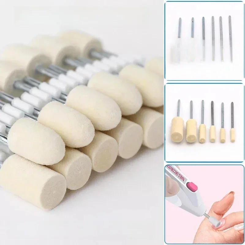 Roue de polissage en feutre de laine Ø2/4/5/6/8/10/12mm, outils électriques de polissage pour outil rotatif Dremel Pro, tige 2.35mm/3mm, 5 pièces/lot