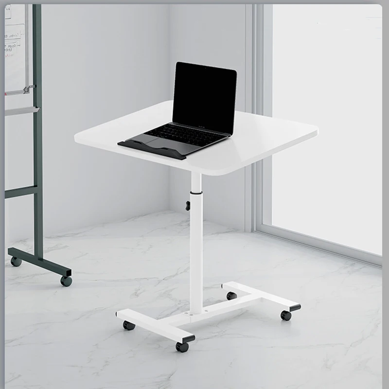 Wheeled Folding Side Table Angle Height Adjustable Sofa Bedside Reconnaissance Movable Table 2Size