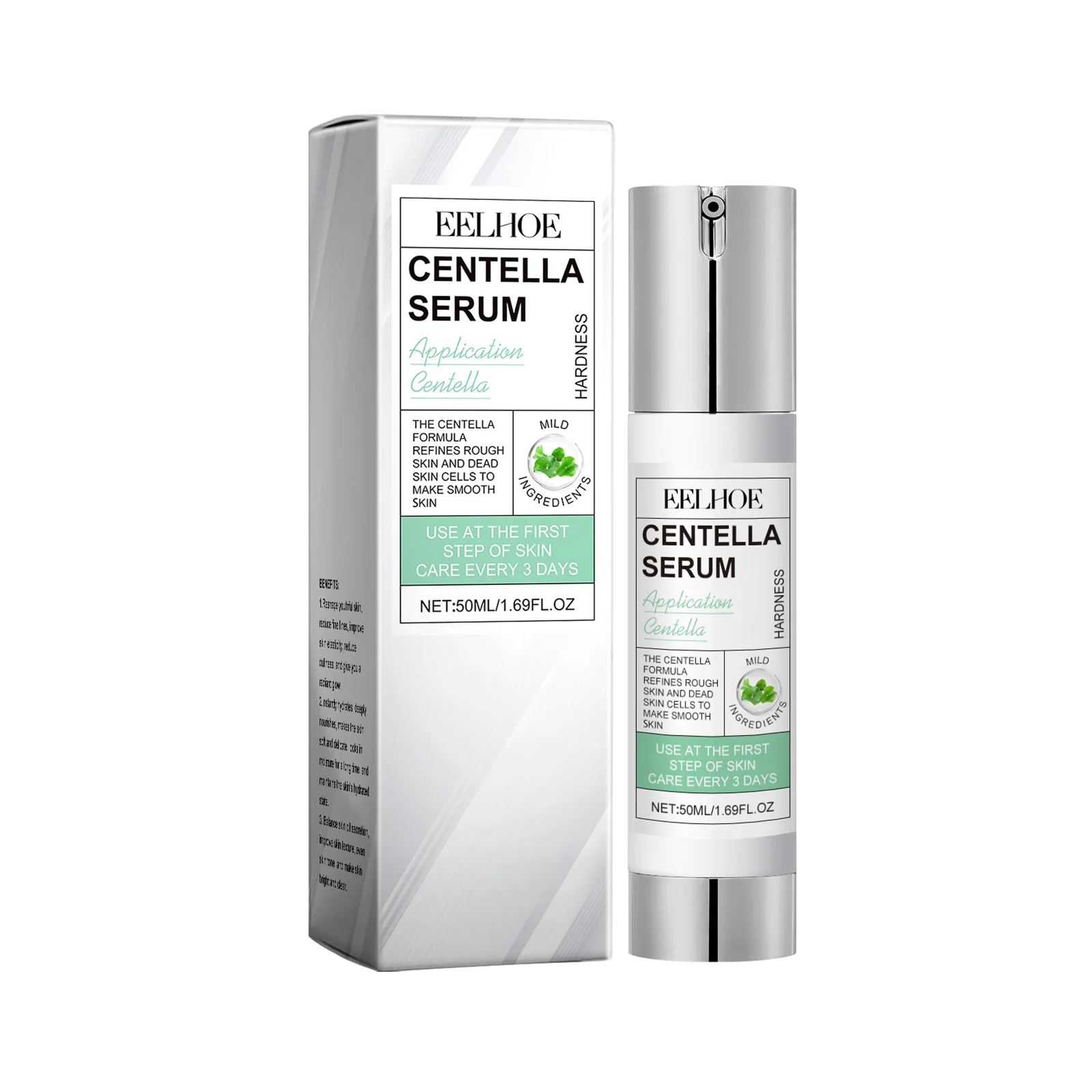 Face Essence of Centella Asiatica Moisturizing Facial Serum Brighten Smooth Skin Care Rejuvenation Pore Refining Resurfacing