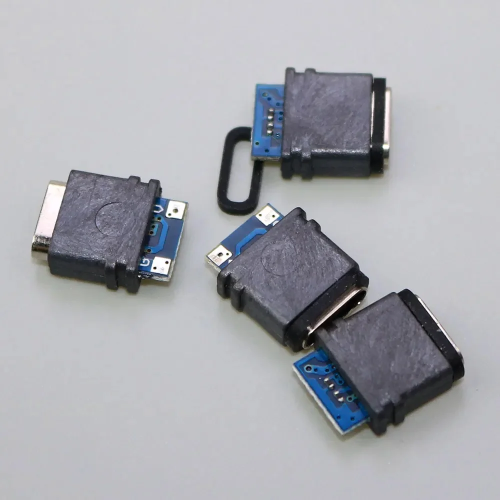 Port de connecteur femelle étanche USB C Type-C, prise de courant pour bricolage, conception de soudure PCB, port de charge de type C S6, 2 broches, 1-50 pièces