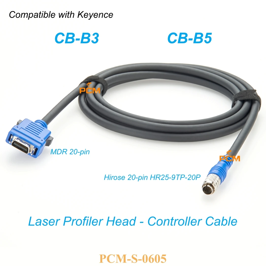 Hirose 20-Pin HR25-9TP-20P to SCSI MDR 20-Pin Connector Cable Compatible Keyence CB-B3 Sensor 2D 3D Laser Profiler Camera Cable