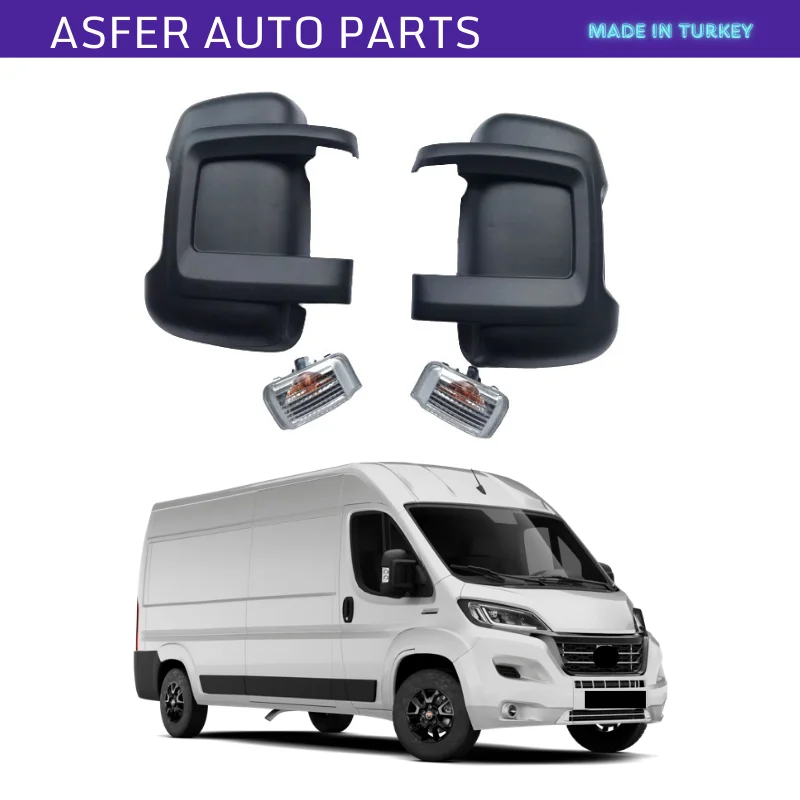 Fit For Citroen Jumper Peugeot Boxer Fiat Ducato Mirror Cover and Signal Right Left 4 Pcs Set 735424438 735424437 High Quality