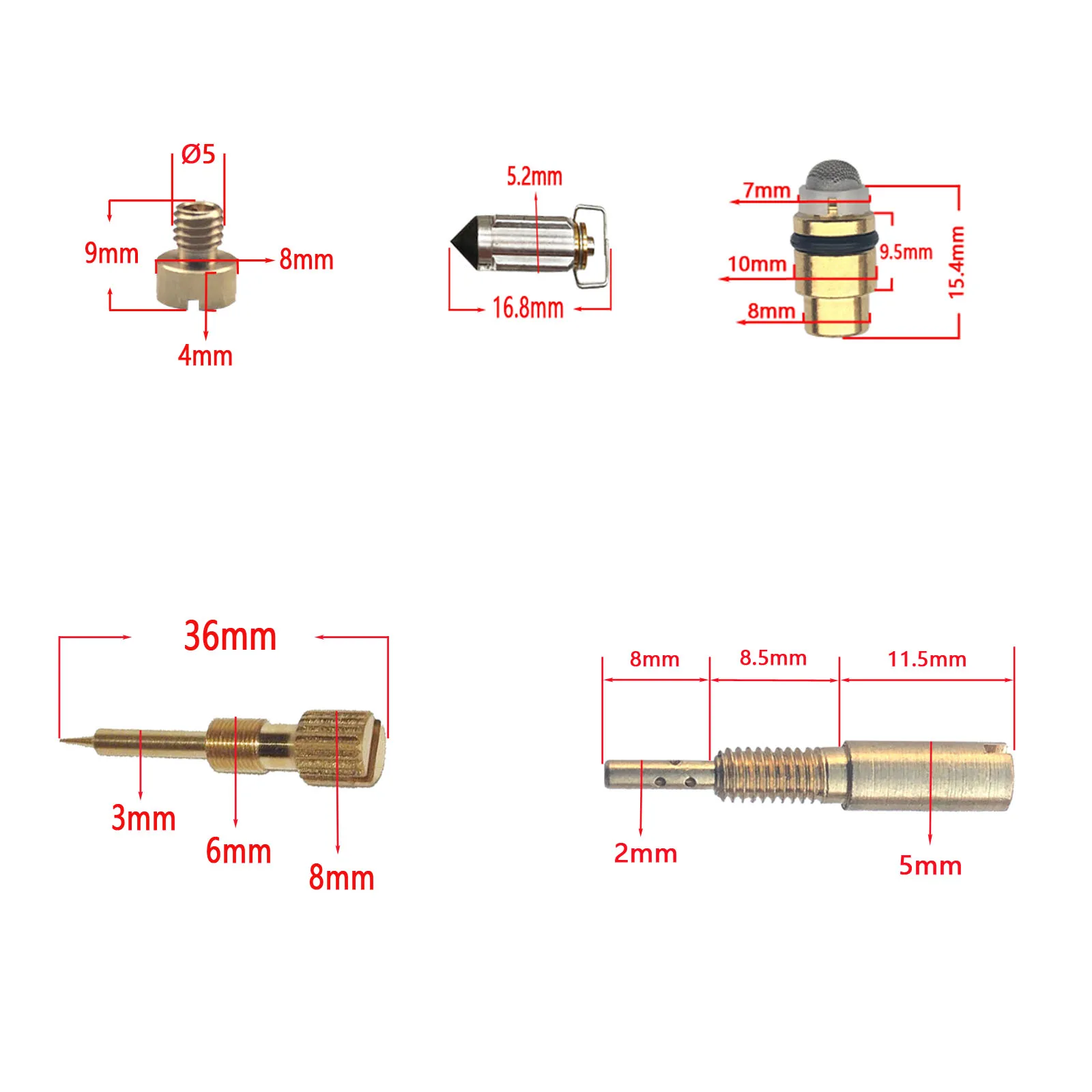 Repair Kit FOR MIKUNI RS34 RS36 RS38 RS40 Carburetor Motorcycle fuel system FJ1200 GSX-R750 KZ750 ZX900 GS1000 4SETS